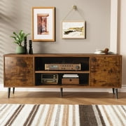 Homall 65 Inch Modern TV Stand,Rustic Oak Wood Entertainment Center with Storage Drawers & Cable Management for Living Room