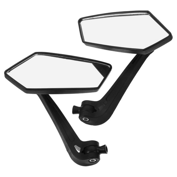 2 Pcs Rearview E- Bike Mirrors Motorcycle Mirror Motorcycle Custom Mirror 25X6.3CM Black