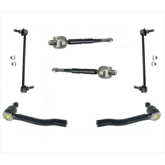 Front Inner & Outer Tie Rods & Sway Bar Links For Nissan Juke 2011-2017