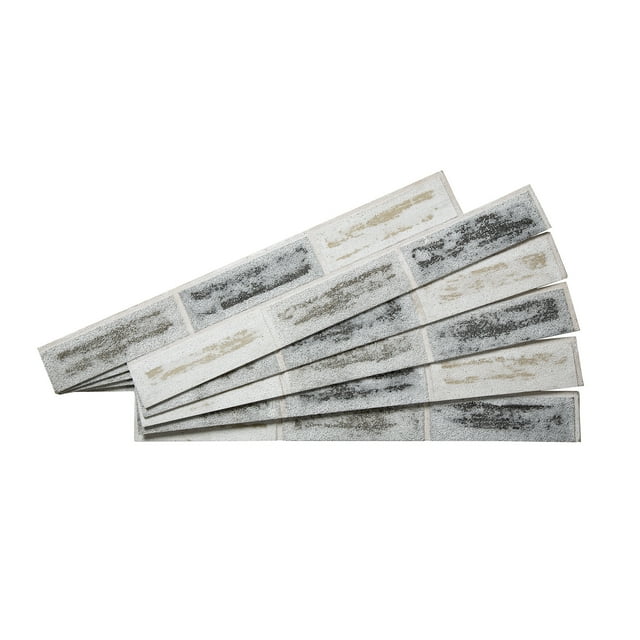 Rustic Grove Panneau de Colle en Brique 25,6 Po x 4,9 Po en Cape Cod (Lot de 5)