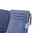 thumbnail image 3 of Women Fashion ID Card Multi-slot Wallet Leather Mini Purse Zipper Card Holders, 3 of 6