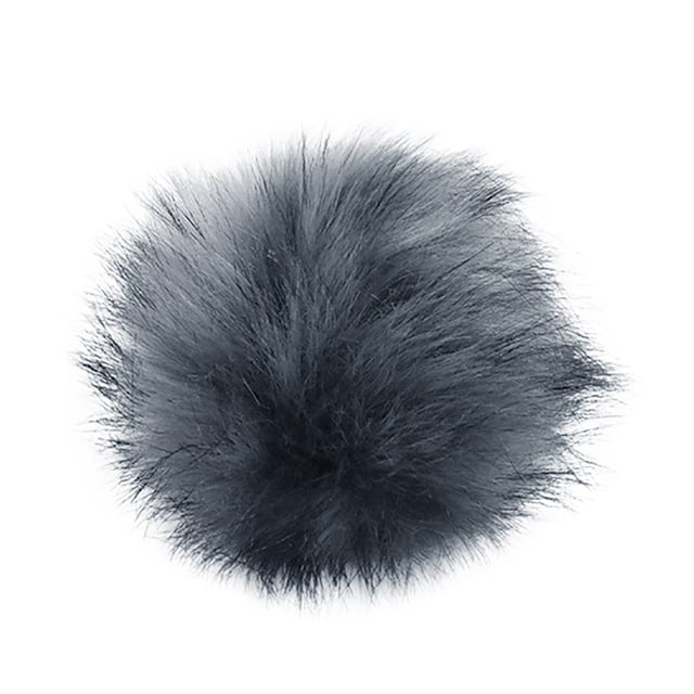 Jindong DIY Knitting Hats Accessires-Faux Fake Fur Pom Pom Ball with Press Button