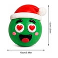 thumbnail image 2 of Christmas Squishy with Diy Changeable Expressions, Green, for Relaxation, Squeeze Toy, 2 of 4