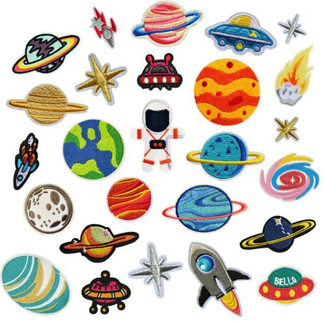 Patchs à Coudre, Style Dessin Animé 26 Pcs Patchs Thermocollants Largement Utilisés pour Vêtements
