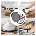 thumbnail image 7 of Pofeuu Pineapple Flamingo Print Silicone Pot Mat Mitten With Hanging Loop Heat Resistant Oven Mitts Non-Slip Bbq Baking Smoking Potholders, 7 of 7
