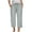Light Gray, variant on vigerkar Capri Pants for Women Casual 2025 Summer Drawstring Elastic High Waist Linen Pants Wide Leg Plus Size Capris Light Gray, XXL