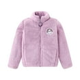 thumbnail image 3 of Cethrio Outerwear Coats for Toddler Girls Christmas Gifts Warm Long Sleeve Clearance Solid Kids Purple Fall and Winter Clothes Size 11-12Years, 3 of 7