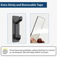 thumbnail image 4 of Gancho para puerta, extra adhesivo, acero inoxidable, 4,5 kg, negro, 4 of 8