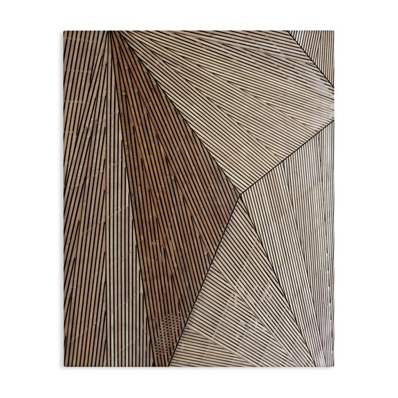 Stupell Industries Mid-Century Industrial Line Geometry Canvas Art, 16 x 20, by Malerifabrikken