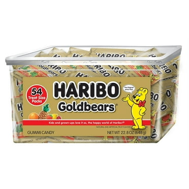 Haribo Goldbears Original Flavor Tub, Individually Wrapped, 54 Count per pack, 22.8 Ounce