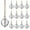 as show A, variant on Xecvkr Iridescent Mini Christmas Glass Ornament Set Tree Wedding Decor Round Suncatcher Chain Hanging Prisms 8pcs 3.54in