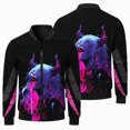 thumbnail image 4 of Nueva chaqueta con estampado de personajes de dibujos animados en 3D para hombre, abrigo deportivo para exteriores, todoterreno, cortavientos, ropa informal de moda para hombre, 4 of 4