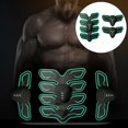 thumbnail image 4 of Estimulador muscular DYNWAVEMX ABS ámbrico con carga USB Cinturones de tóner Unisex Conjunto verde, 4 of 8