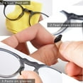 thumbnail image 4 of 20 Pairs Adhesive Eye Glasses Nose Pads, Casewin D Shape Stick on Anti-Slip Soft Silicone, Adhesive Nose Pads Glasses Nose Pad for Glasses, Eyeglasses and Sunglasses(Black), 4 of 6