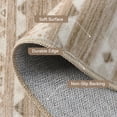 thumbnail image 2 of SIXHOME 8x10 Washable Area Rug Non Slip Vintage Boho Tribal Rug for Living Room Bedroom Low Pile Farmhouse Beige, 2 of 7