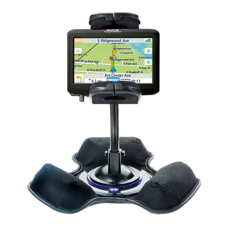 Vehicle Mount System - Car / Truck Vehicle Holder Mounting System for Magellan Roadmate 1400 Includes Unique Flexible Windshield Suction and Universal Dashboard Mount Option