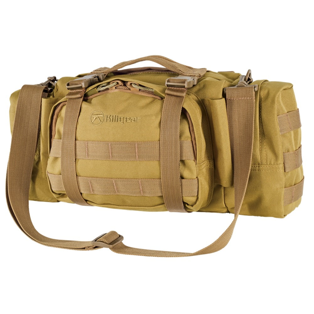 NcStar TAN Small Range Deployment Bag MOLLE Modular Shoulder Carrying Pack 
