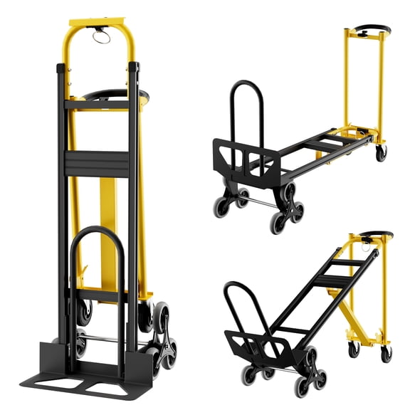 Gaderth Convertible Hand Truck Dolly, 770lbs Capacity, Heavy-Duty Aluminum Collapsible Dolly Cart Hand Cart For Home, Warehouse, Supermarket, Office