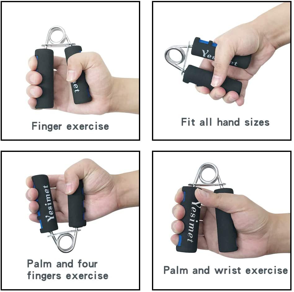 Sport Hand Grip Strengthener Adjustable Forearm Wrist Finger Exercise Trainer UK 