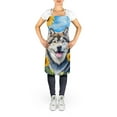 thumbnail image 2 of Alaskan Malamute in Sunflowers Apron 27 in x 30 in, 2 of 5