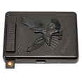 thumbnail image 4 of Pitillera de metal 2 en 1 con encendedor eléctrico recargable por USB (águila negra), 4 of 8