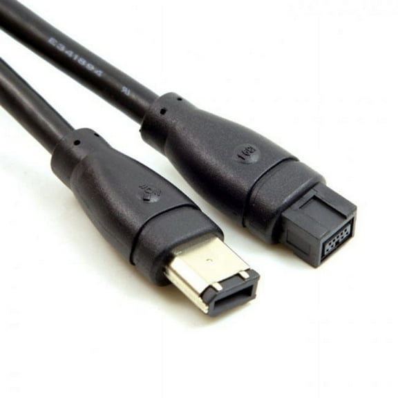 CY 9 PIN / 6 PIN BETA FireWire 800 - FireWire 400 9-6 Cable IEEE 1394B 1.8m Black