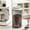 White_Base#633, variant on Airtight Push-Button Coffee Storage Jar, High-Borosilicate Glass Vacuum Canister for Tea and Dried Fruit, One-Hand Seal