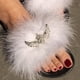 thumbnail image 4 of Moda Mujer Casual Furry Bright Diamond Sandalias planas Zapatos Flip Flop Wmkox8yii  hj789, 4 of 9