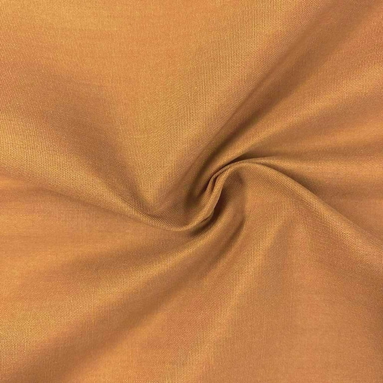 45% Cotton 55% Polyester Broadcloth Fabric Premium Apparel Quilting 59  Wide Sold By the Yard Wholesale (Gold)
