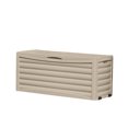 thumbnail image 6 of Suncast Outdoor Patio 103 Gallon Deck Box, Resin, Light Taupe, 56.5 in D x 24 in H x 21 in W, 25 lb, 6 of 8