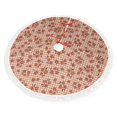 thumbnail image 2 of Christmas Tree Skirt, fall flower plaid Christmas Tree Decorations Indoor, Tree Skirts Mat With Tassel Trim for Halloween New Year Holiday Christmas Party Decor 30 Inches, 2 of 7