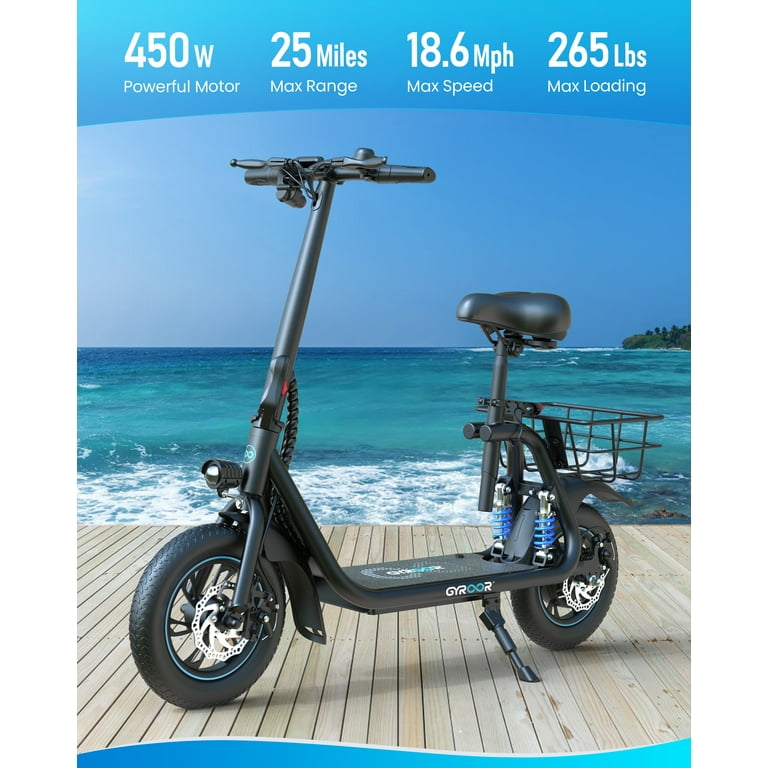 Gyroor electric scooter for adults hot sale