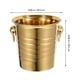 thumbnail image 5 of GOOHOCHY Cubo de hielo de acero inoxidable con asa, 5 l, para vino, cerveza, enfriador, recipiente metálico para bebidas, para bar, fiesta, picnic, dorado, 5 of 7