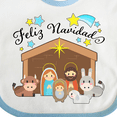 thumbnail image 4 of Inktastic Feliz Navidad Cute Nativity Scene Boys or Girls Baby Bib, 4 of 4