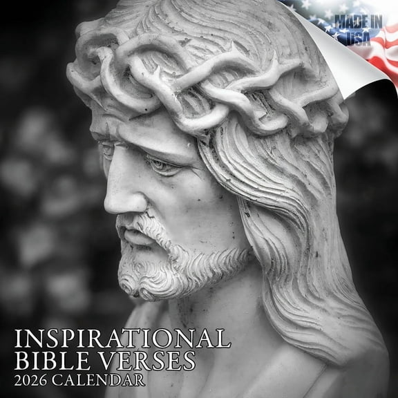 MegaCalendars Inspirational Bible Verse Wall Calendar, 12 Month