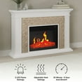thumbnail image 2 of Northwest 47-inch Freestanding Electric Fireplace with Mantel and Remote (White), 2 of 6