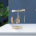 thumbnail image 4 of yuksok Rotating Candlestick Tealight Holder Home--Candlesticks for Fireplace Romantic Feather, 4 of 8