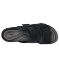 thumbnail image 2 of Sandalias Crocs Brooklyn con hebilla de corcho para mujer, negras, 2 of 7