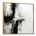 thumbnail image 2 of Designart "Monochrome Faith: Simplified Religious Cross I" Christianity Floater Framed Canvas Art Print, 2 of 5