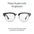 thumbnail image 3 of Ray-Ban Meta Audio Clubmaster, Shiny Black, Clear Lenses, 3 of 6