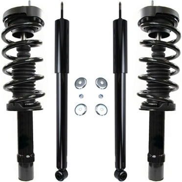 Detroit Axle - AWD Struts Shock Absorbers for 12-19 Chrysler 300 Dodge Charger 3.6L Front 2 Complete Strut w/Coil Spring 2 Rear Shock Absorbers 2013 2014 2015 2016 2017 2018 Replacement Ready