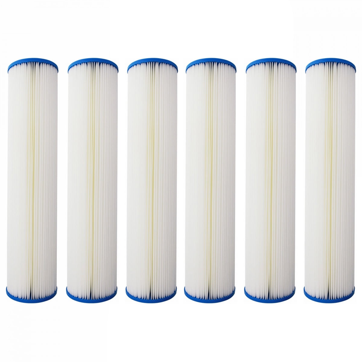 Hydronix SPC-45-2010 Polyester Pleated Filter 4.5 OD X 20 Length 10 Micron 