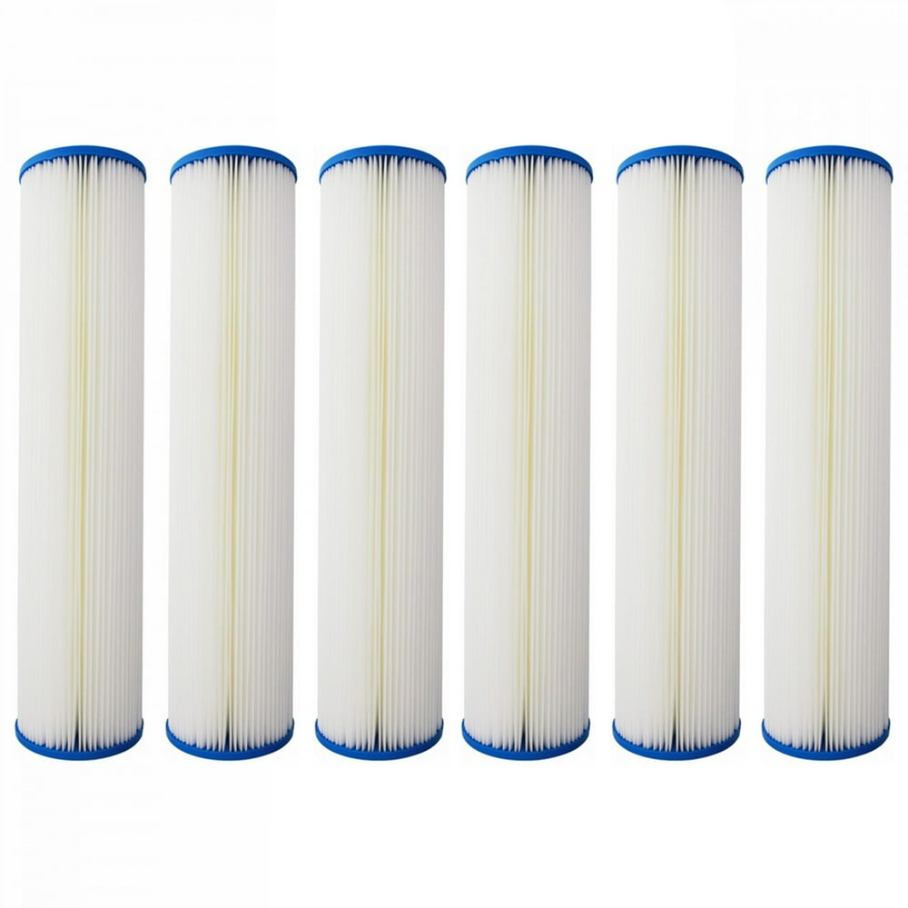 Tier1 20 inch x 4.5 inch (20 Micron) Pleated Sediment Water Filter (6 Pack)