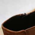 thumbnail image 4 of B91xZ Bottines à Talon pour Femmes, Plateforme Élastique, Semelle Crantée, à Enfiler, Marron 7.5, 4 of 5