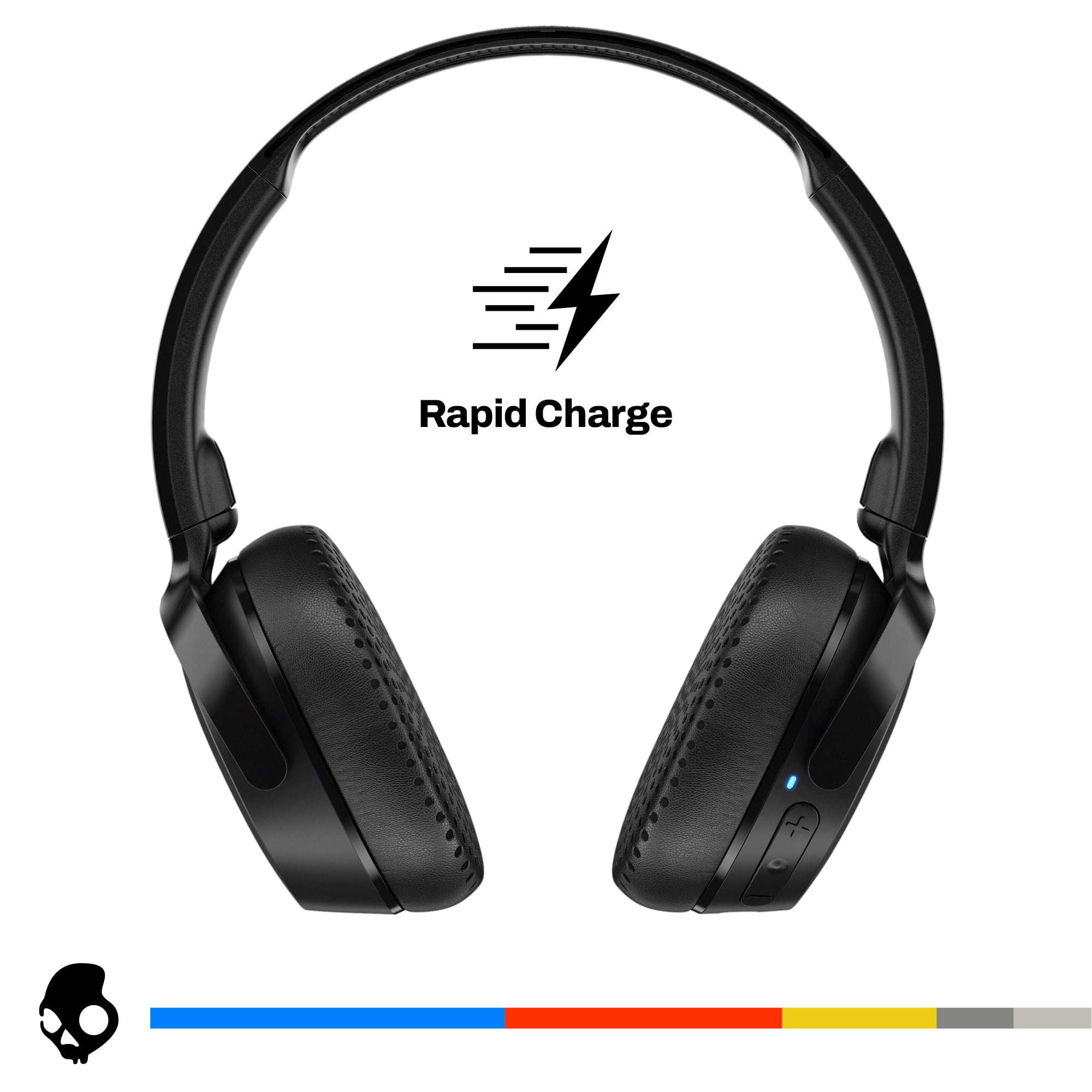 Skullcandy Riff Wireless XT 2 Foldable on-Ear Headphones with Microphone, Black
