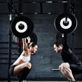 thumbnail image 3 of OUNONA White Iron Barbell Plate with Hand Grip for Fitness 10.25 inches, 3 of 8