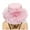 Pink, variant on CHENge Women's Organza Kentucky Derby Dress Hat Wide Brim Leaf Flower Bridal Shower Hat