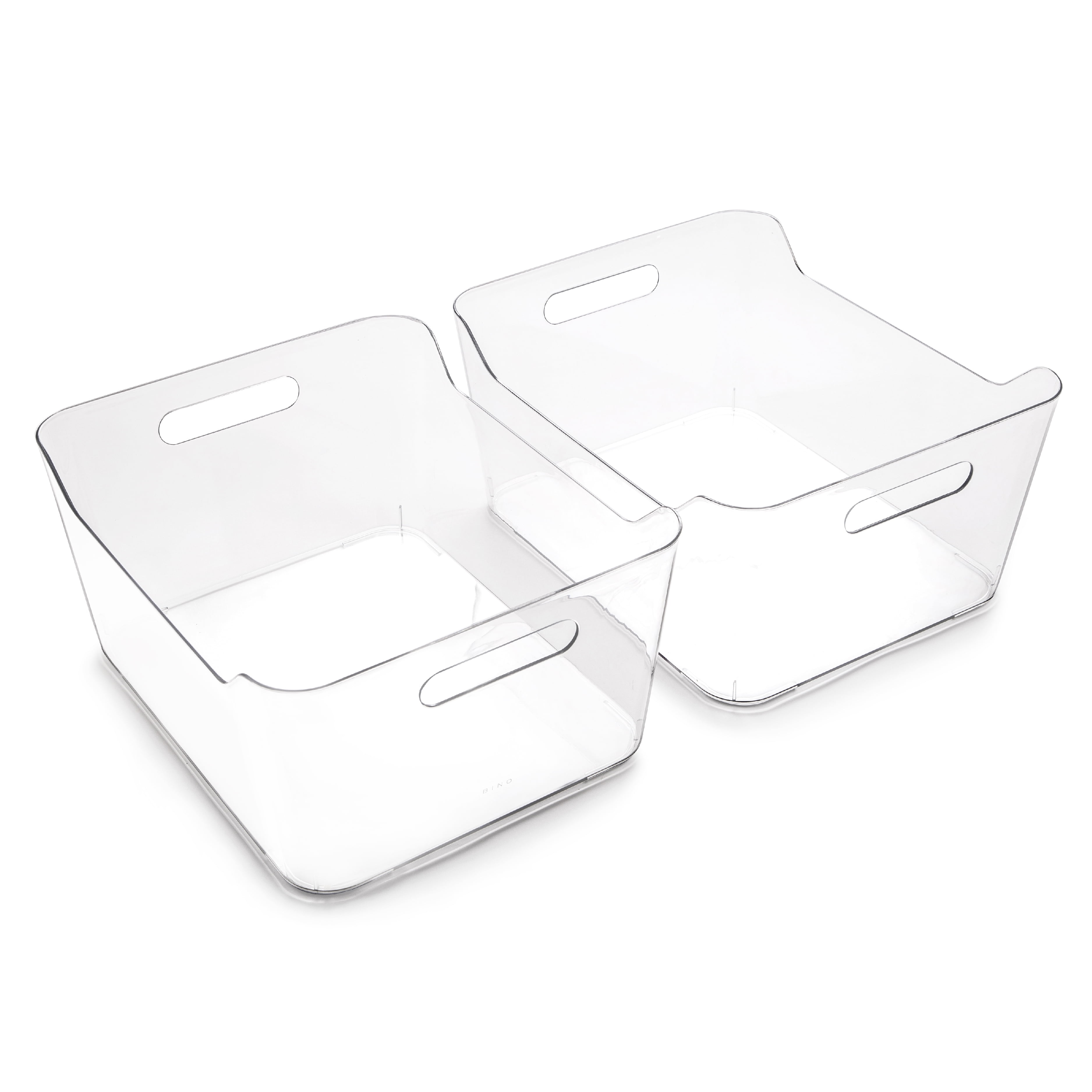 BINO Plastic Storage Bins, XLarge 2 Pack THE SOHO COLLECTION