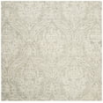 thumbnail image 2 of SAFAVIEH Abstract Constantine Damask Wool Area Rug, Gray/Ivory, 6' x 6' Square, 2 of 8