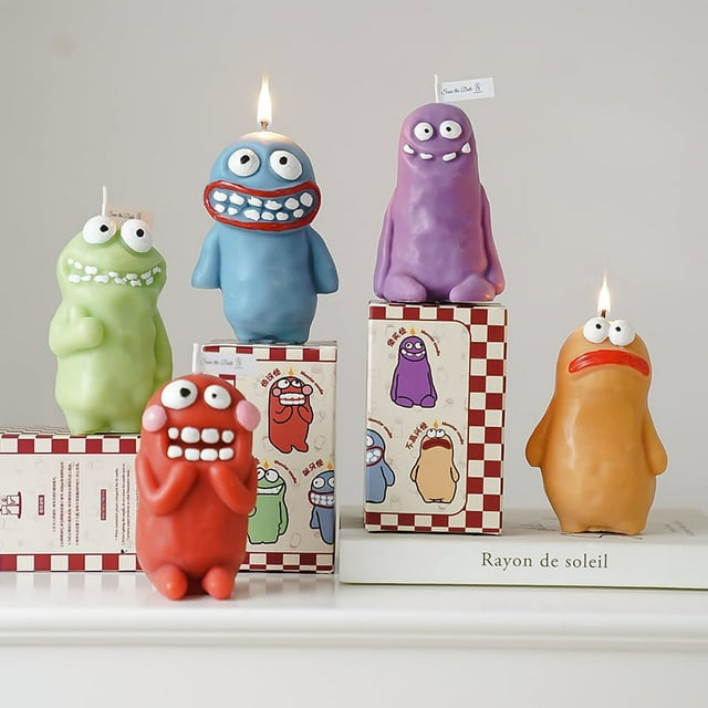 Xihbxyly Bonita Vela con Aroma a Barro, Diseño Único de La Tierra, Aroma Relajante de Cera de Soja, Decoración Original para El Hogar, Ambiente Relajante, Decoración de Escritorio, Regalo de Cumpleañ